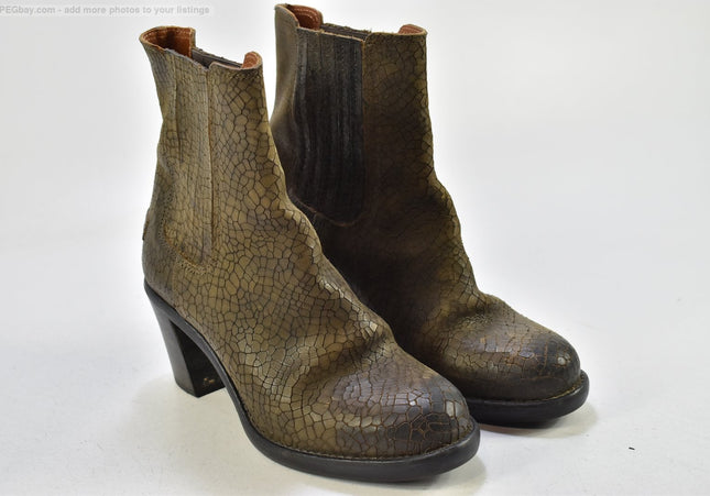 Shabbies Damen Stiefelette Boots EUR 40 Nr.25-B 1085-gebrauchte Schuhe-second hand-SchuhGebraucht