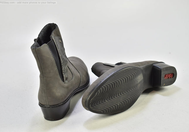 Rieker Damen Stiefelette Boots EUR 40 Nr. 25-B 870-gebrauchte Schuhe-Second hand-SchuhGebraucht