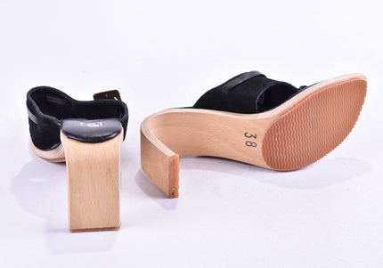 Paco Damen Sandale Pantolette EUR 38 Nr. 24-SD 4028-Schuh-Gebraucht-secondhand