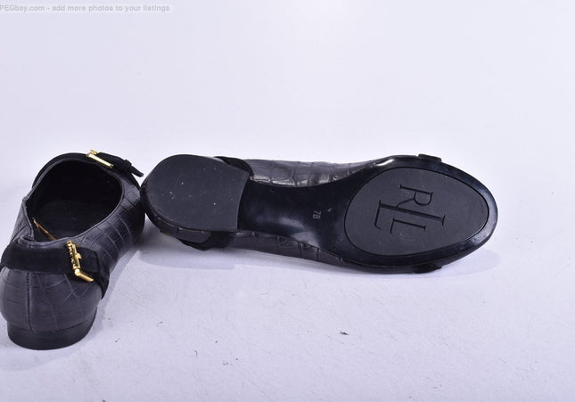 Lauren Ralph Lauren Damen Halbschuhe Slipper Ballerinas US 7B Nr. 25-F 3119-Schuh-Gebraucht-secondhand