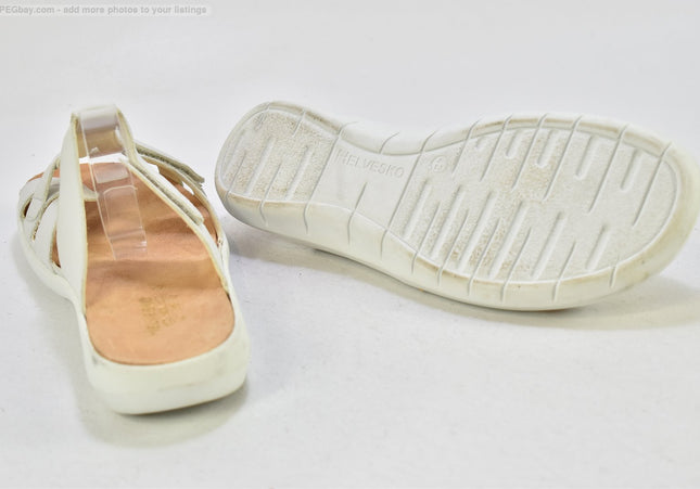 Helvesko Damen Sandale Pantolette EUR 42 Nr. 25 S 4166-SchuhGebraucht