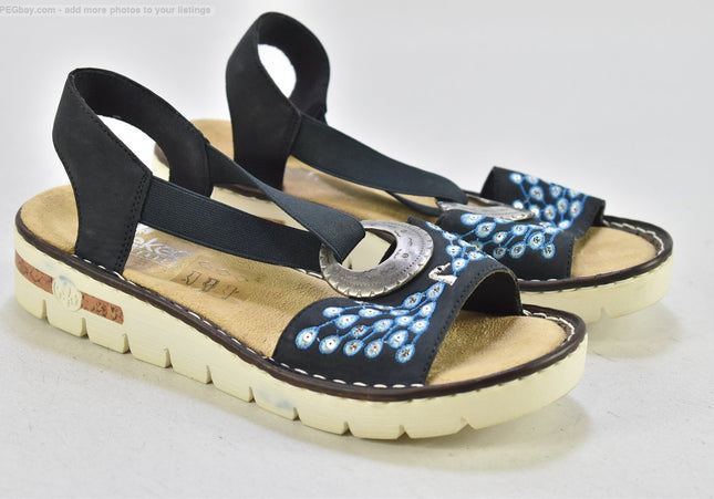 Rieker  Damen Sandale Sandalette  EUR 37 Nr. 25-S 4236