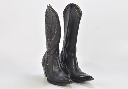 Botas Jaca Damen Stiefel Stiefelette Boots SL 24cm Nr. 24-B 3964-Schuh-Gebraucht-secondhand