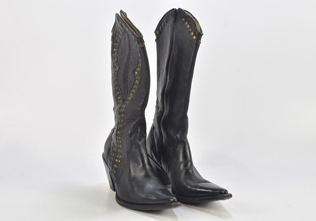 Botas Jaca Damen Stiefel Stiefelette Boots SL 24cm Nr. 24-B 3964-Schuh-Gebraucht-secondhand
