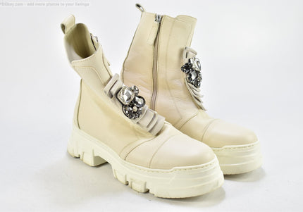 Noclaim Damen Stiefelette Boots EUR 42 Nr. 24-B 5801-Schuh-Gebraucht-secondhand