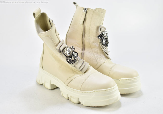 Noclaim Damen Stiefelette Boots EUR 42 Nr. 24-B 5801-Schuh-Gebraucht-secondhand