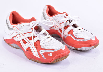 Asics Gel Rocket Damen Sportschuhe Sneaker EUR 39,5 Nr. 24-U 2-Schuh-Gebraucht-secondhand