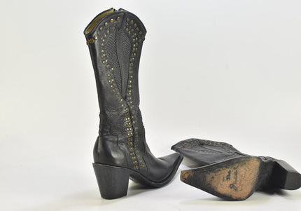 Botas Jaca Damen Stiefel Stiefelette Boots SL 24cm Nr. 24-B 3964-Schuh-Gebraucht-secondhand