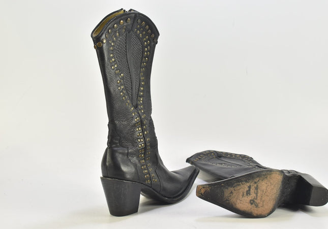 Botas Jaca Damen Stiefel Stiefelette Boots SL 24cm Nr. 24-B 3964-Schuh-Gebraucht-secondhand