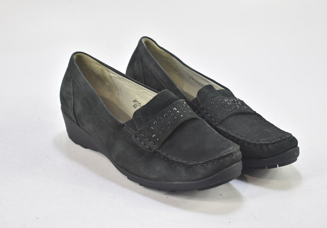 Waldläufer Damen Halbschuhe Slipper Ballerinas UK 5,5 Nr. 24-N 164-Schuh-Gebraucht-secondhand