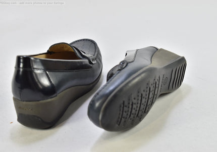 Geox Damen Halbschuhe Slipper Ballerinas EUR 38,5 Nr. 25-T 745-gebrauchte schuhe-second hand-SchuhGebraucht