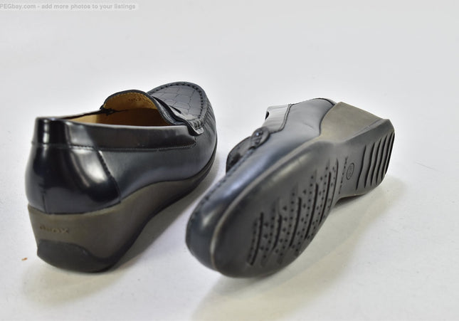 Geox Damen Halbschuhe Slipper Ballerinas EUR 38,5 Nr. 25-T 745-gebrauchte schuhe-second hand-SchuhGebraucht