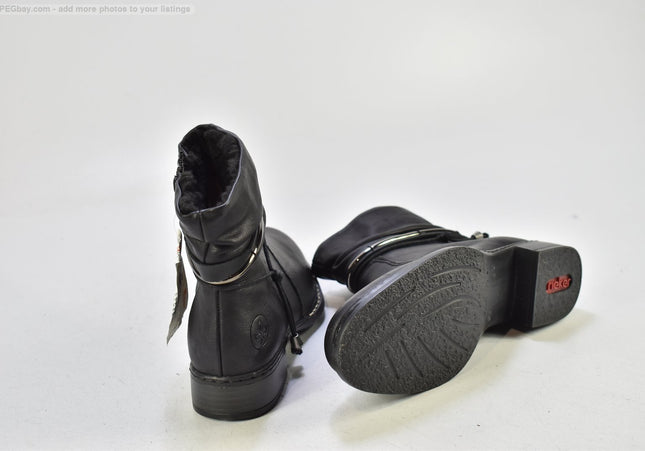 Rieker Damen Stiefelette Boots EUR 38 Nr. 25-B 882-gebrauchte Schuhe-Second hand-SchuhGebraucht