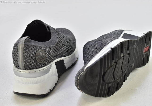 Rieker Damen Halbschuhe Slipper Ballerinas EUR 40 Nr. 25-T 747-gebrauchte schuhe-second hand-SchuhGebraucht