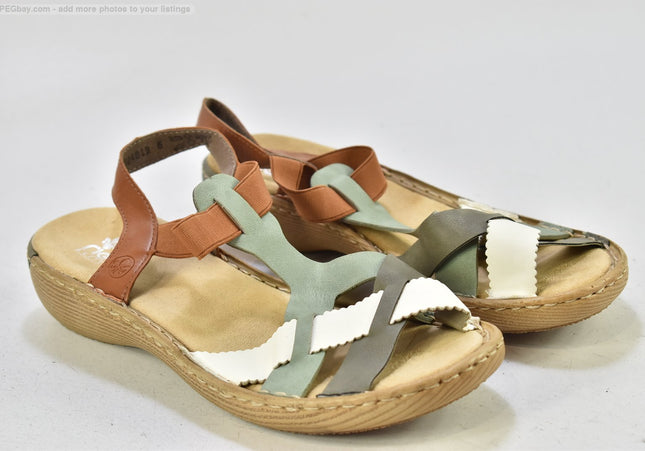 Rieker Damen Sandale Sandalette EUR 42 Nr. 25-S 2836-SchuhGebraucht