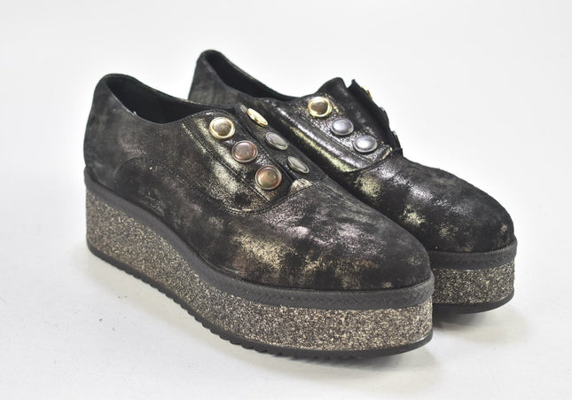 MyJoli Damen Halbschuhe Slipper Ballerinas EUR 38 Nr. 24-F 1419-Schuh-Gebraucht-secondhand