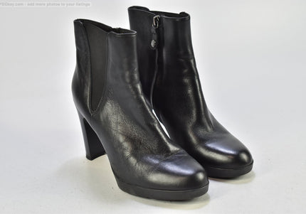 Geox Damen Stiefelette Boots EUR 38 Nr. 25-B 886-gebrauchte Schuhe-Second hand-SchuhGebraucht