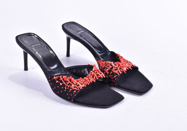 Casadei Damen Sandale Pantolette US 9 Nr. 24-SD 4044-Schuh-Gebraucht-secondhand