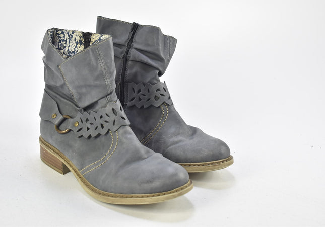 Comforto Damen Stiefelette Boots EUR 37 Nr. 24-F 3193-Schuh-Gebraucht-secondhand