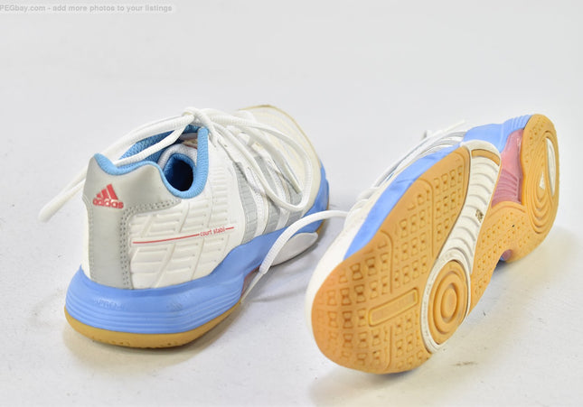 Adidas Court Stabil Damen Sportschuhe Sneaker EUR 39 1/3 Nr. 25-A 1860-Schuh-Gebraucht-secondhand