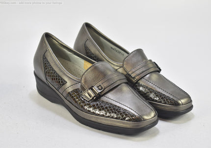 Waldläufer Damen Halbschuhe Slipper Ballerinas UK 5,5 Nr. 25-J 3401-Schuh-Gebraucht-secondhand