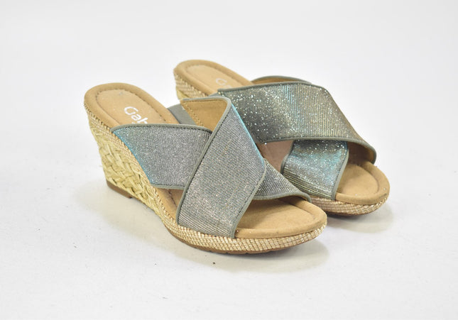 Gabor Damen Sandale Pantolette UK 4 Nr. 24-SD 3120-Schuh-Gebraucht-secondhand