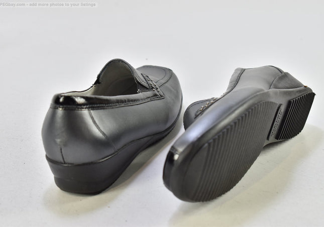 Waldläufer Damen Halbschuhe Slipper Ballerinas UK 5,5 Nr. 25-T 754-gebrauchte schuhe-second hand-SchuhGebraucht