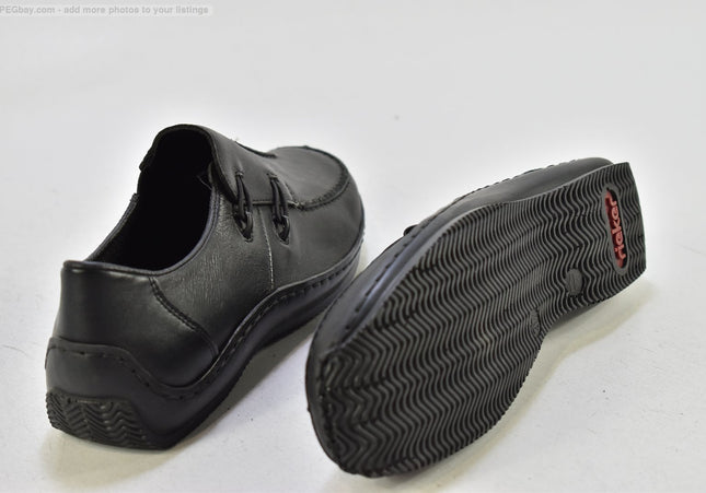 Rieker Damen Halbschuhe Slipper Ballerinas EUR 37 Nr. 25-T 758-gebrauchte schuhe-second hand-SchuhGebraucht