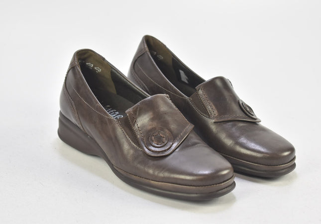 Semler Damen Halbschuhe Slipper Ballerinas UK 2,5 Nr. 24-F 197-Schuh-Gebraucht-secondhand