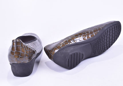 Waldläufer Damen Halbschuhe Slipper Ballerinas UK 7,5 Nr. 23-A 729-Schuh-Gebraucht-secondhand