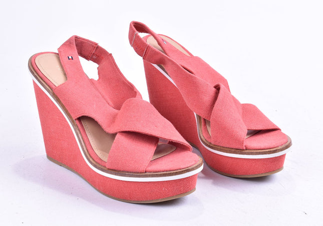 Tommy Hilfiger Damen Sandale Sandalette EUR 37 Nr. 24-SD 2378-Schuh-Gebraucht-secondhand