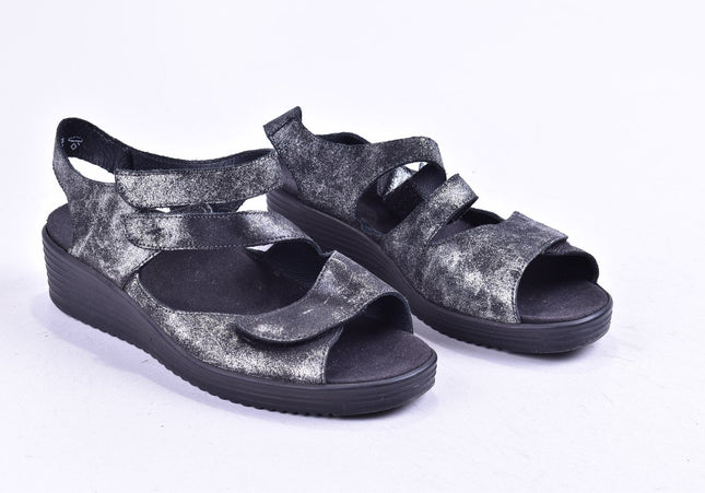 Solidus Damen Sandale Sandalette UK 4 Nr. 24-SD 2180-Schuh-Gebraucht-secondhand
