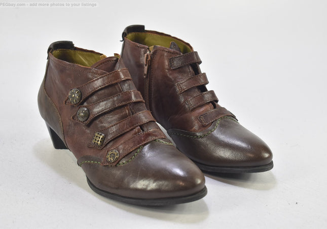 Think Damen Stiefelette Boots EUR 38 Nr. 24-B 5699-Schuh-Gebraucht-secondhand