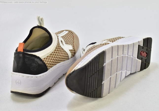 Rieker Damen Halbschuhe Slipper Ballerinas EUR 37 Nr. 25-T 1145-gebrauchte Schuhe-Second hand-SchuhGebraucht