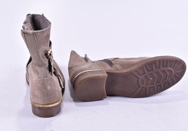 s.Oliver Damen Stiefelette Boots EUR 37 Nr. 24-M 2222-Schuh-Gebraucht-secondhand