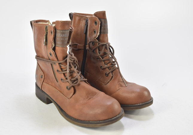 Mustang Damen Stiefelette Boots EUR 37 Nr. 24-A 3576-Schuh-Gebraucht-secondhand