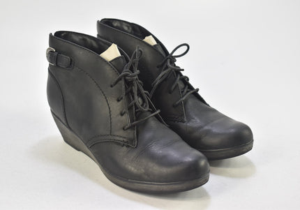 Clarks Damen Stiefelette Boots UK 5 Nr. 24-B 903-Schuh-Gebraucht-secondhand