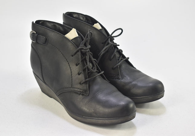 Clarks Damen Stiefelette Boots UK 5 Nr. 24-B 903-Schuh-Gebraucht-secondhand