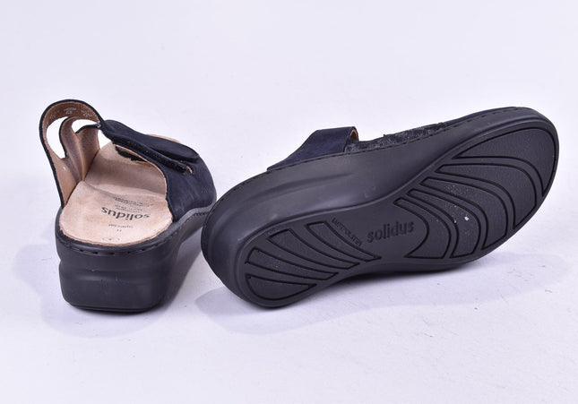 Solidus Damen Sandale Pantolette UK 4 Nr. 24-SD 934-Schuh-Gebraucht-secondhand