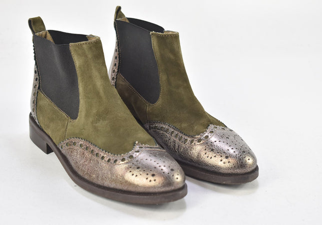Sí Damen Stiefelette Boots SL 24,5 cm Nr. 23-U 1456-Schuh-Gebraucht-secondhand