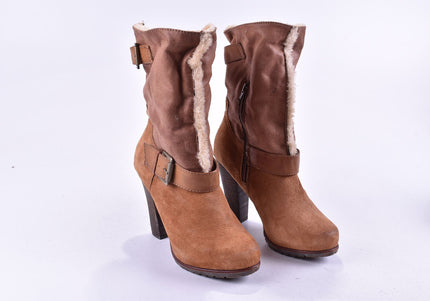 SMH Shoes Damen Stiefelette Boots EUR 39 Nr. 24-M 1934-Schuh-Gebraucht-secondhand