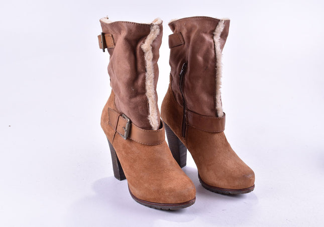 SMH Shoes Damen Stiefelette Boots EUR 39 Nr. 24-M 1934-Schuh-Gebraucht-secondhand