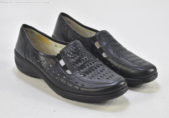 Waldläufer Damen Halbschuhe Slipper Ballerinas UK 7,5 Nr. 25-F 1738-Schuh-Gebraucht-secondhand