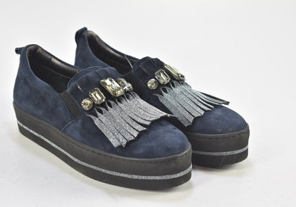 Maripé Damen Halbschuhe Slipper Ballerinas SL 25 cm Nr. 24-F 216-Schuh-Gebraucht-secondhand