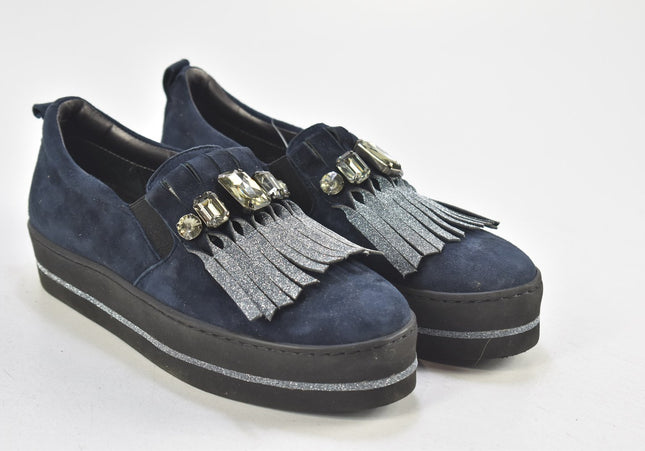 Maripé Damen Halbschuhe Slipper Ballerinas SL 25 cm Nr. 24-F 216-Schuh-Gebraucht-secondhand