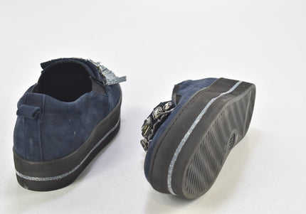 Maripé Damen Halbschuhe Slipper Ballerinas SL 25 cm Nr. 24-F 216-Schuh-Gebraucht-secondhand
