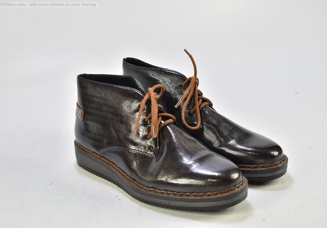 Rieker Damen Stiefelette Boots EUR 37 Nr. 25-B 914-gebrauchte Schuhe-Second hand-SchuhGebraucht