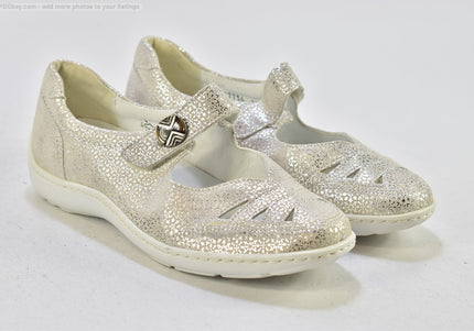 Waldläufer  Damen  Halbschuhe Slipper Ballerinas  UK 4,5 Nr. 26-M 574