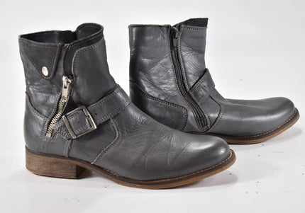 Damen Stiefelette Boots EUR 37 Nr. 24-M 1078-Schuh-Gebraucht-secondhand
