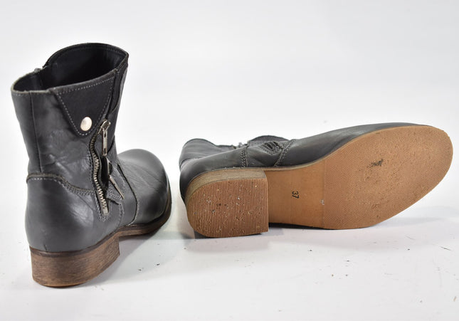 Damen Stiefelette Boots EUR 37 Nr. 24-M 1078-Schuh-Gebraucht-secondhand